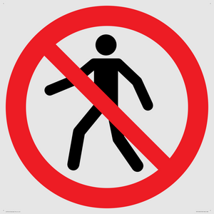 P004 Prohibition: No thoroughfare